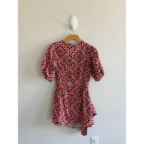 Rhode Women’s Diamond Sunset Pia Preppy Eclectic Mini Dress NWOT Sz 2 - Picture 6 of 8
